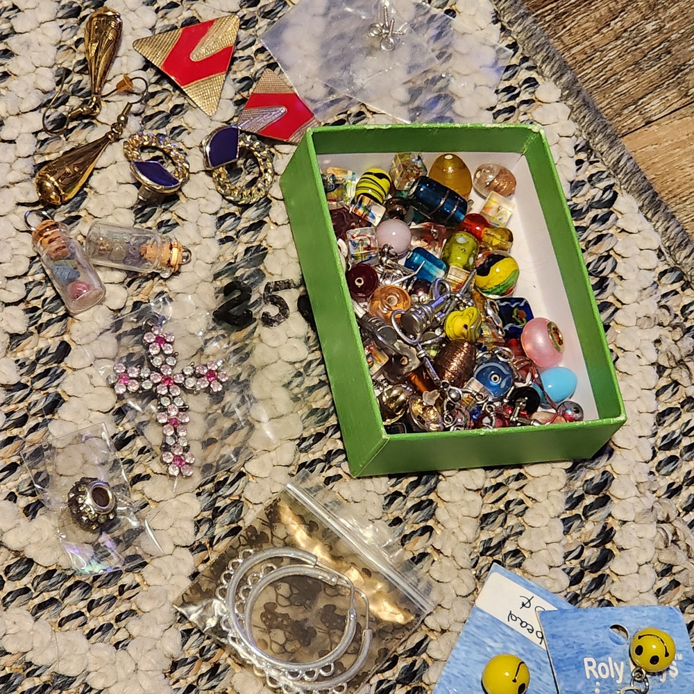 Colorful Jewelry Making Items